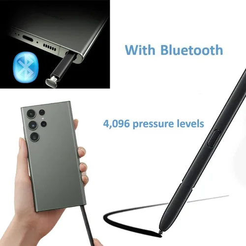 Miniatura 5 de Galaxy S23 Ultra S Pen con Bluetooth de repuesto para Samsung Galaxy S23 Ultra SM-S918B, SM-S918B/DS, SM-S918U, SM-S918U1, SM-S918W, SM-S918N, Negro