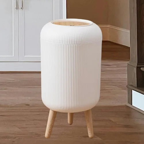 Miniatura 8 de URALFA - Cubo de basura con sensor de movimiento y tapa, 3 galones / 11 L, cubo de basura automático para baño, cubo de basura sin contacto, cubo