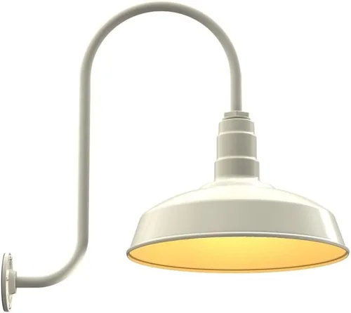 Miniatura 22 de Steel Lighting Co. Gardena - Luz de granero Montaje en pared al aire libre Cúpula de 16 pulgadas Cuello de cisne de 16 pulgadas Luz