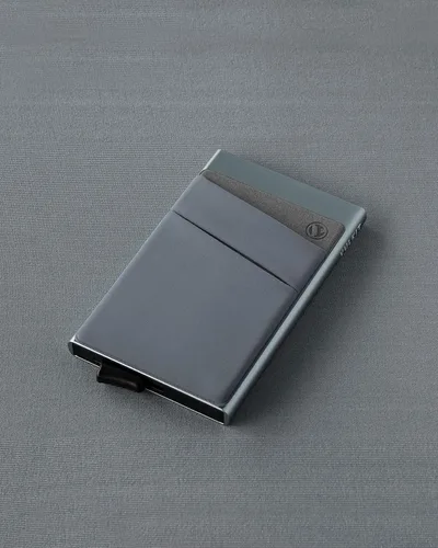 Miniatura 5 de VULKIT Card Holder with Money Pocket Pop Up Wallet RFID Blocking Slim Metal Bank Card Case Holds 5 Cards and Notes