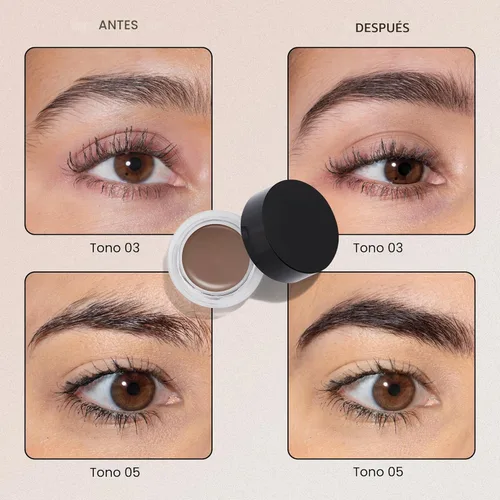 Miniatura 4 de Milani Stay Put Brow Color - Marrón Medio (0.09 onzas) Color para cejas vegano, sin crueldad animal que rellena y da forma a las cejas