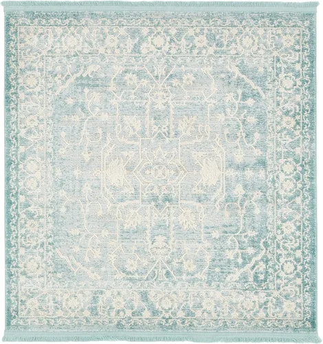 Miniatura 12 de Unique Loom Diseño tradicional clásico intrincado con detalles vintage envejecidos, alfombra de área, 3 pies 3 pulgadas x 5 pies 3 pulgadas, gris