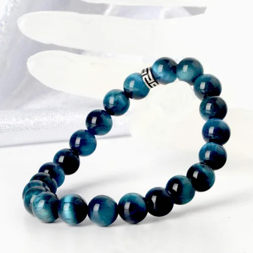 Miniatura 3 de BONNY BOXX - Pulsera de piedras preciosas naturales curativas, cuentas de piedras semipreciosas de 516 pulgadas, para hombres y mujeres, joyería