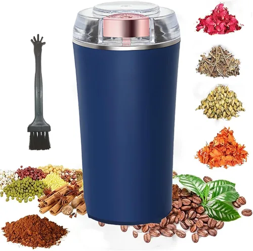 Miniatura 4 de Molinillo eléctrico de hierbas de 200 W, potente molienda rápida para especias secas, capullos florales con cepillo, fácil de poner y quitar con un