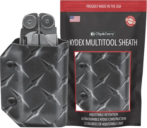 Miniatura 10 de Clip & Carry Kydex - Funda multiherramienta para cuero Wave & Wave + Plus, fabricada en Estados Unidos, funda para múltiples herramientas, funda