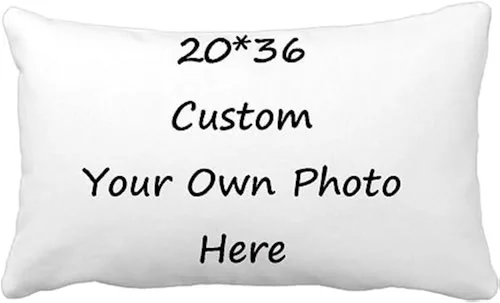 Miniatura 18 de Funda de almohada personalizada, funda de almohada creativa, regalos personalizados para tus seres queridos (14 x 14 pulgadas, blanco)