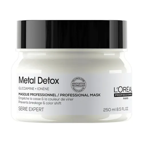 L’Oréal Professionnel Máscara Capilar Metal Detox - Acondicionador Profundo y Tratamiento Libre de Sulfatos para Cabello Seco o Dañado y Todos los