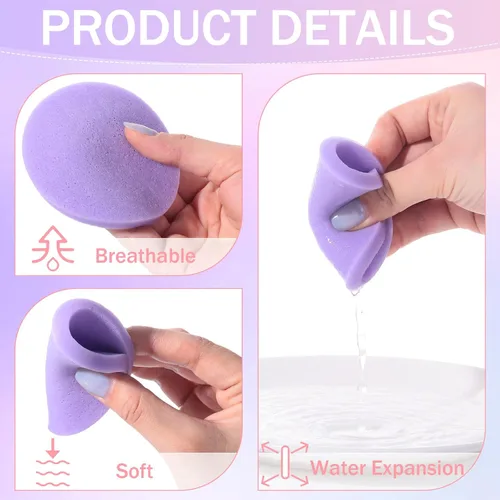 Miniatura 3 de Mifoci 960 esponjas faciales comprimidas para esteticistas, almohadillas de esponja de eliminación de maquillaje para mujeres, spa exfoliante facial