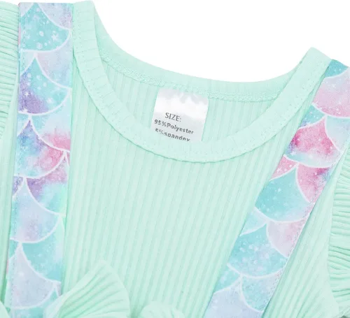 Miniatura 3 de UNICOMIDEA Ropa de bebé para niñas de 0 a 18 meses, body de manga con volantes y diadema