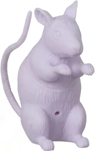 Rata pequeña realista de plástico azul claro o morado, 3 pulgadas (1 unidad), recuerdo único de fiesta, perfecto para cumpleaños, fiestas temáticas