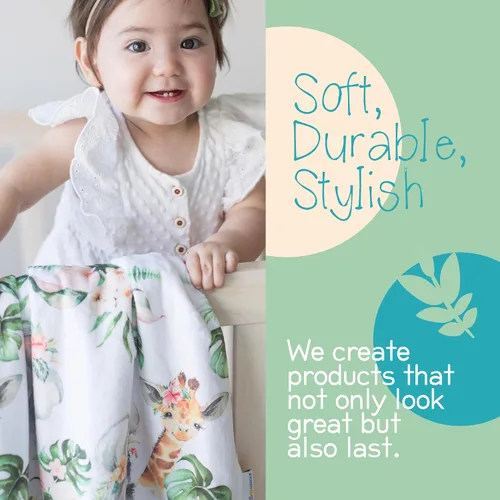 Miniatura 6 de Honey Lemonade - Manta de bebé de felpa suave y ligera de punto minky para recién nacido de 30 x 40 pulgadas - Manta suave para niños y niñas