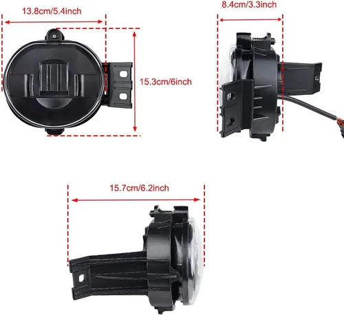 Miniatura 7 de Nueva Versión Luces Antiniebla LED para 2002-2008 Dodge Ram 1500, 2003-2009 Dodge Ram 2500/3500, para 2002 2003 2004 2005 2006 2007 2008 2009 Dodge