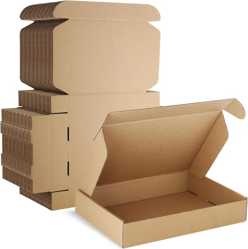Miniatura 18 de Famagic Paquete de 50 cajas de envío pequeñas de 4 x 4 x 2 pulgadas, cajas de correo de cartón corrugado marrón para pequeñas empresas, cajas