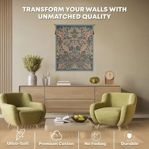 Miniatura 3 de Charlotte Home Furnishings Inc - Tapiz belga mediano para colgar en la pared Acanthus III Decoración de pared inspirada en la naturaleza 33 x 40