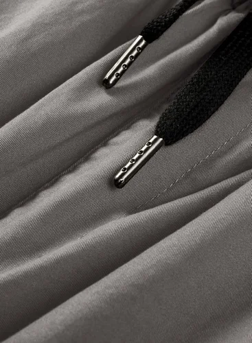 Miniatura 9 de JMIERR Pantalones cargo de moda para hombre, casuales, de algodón, elásticos, de sarga con cordón, pantalones deportivos con 6 bolsillos