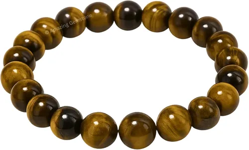 Miniatura 641 de Amazing Gemstone Pulsera de cristal para mujeres y hombres, pulsera de cristal curativo de protección, pulsera elástica con cuentas de piedras