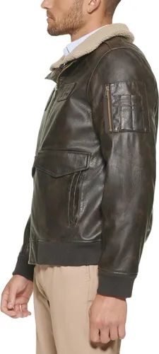 Miniatura 3 de Tommy Hilfiger Chaqueta bomber de piel sintética para hombre