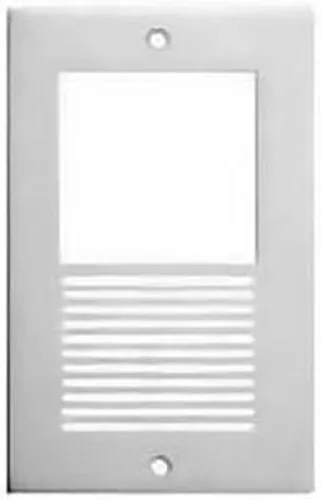Placa frontal de acero inoxidable cepillado