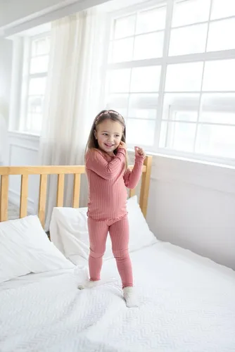 Miniatura 2 de VAENAIT BABY - Pijama unisex para niños y niñas de 6 meses a 12 años, pijama suave y cómoda de modal Tencel, ropa de dormir fruncida, conjunto de 24