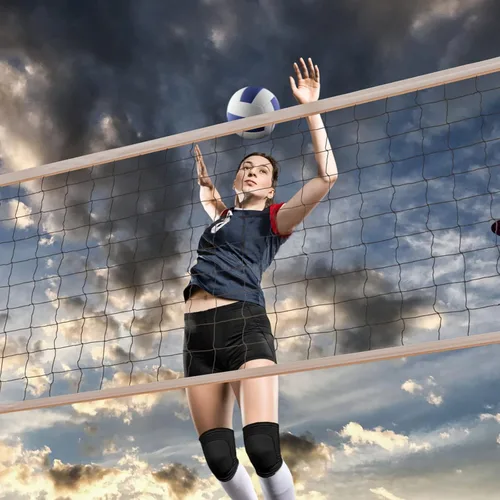 Miniatura 4 de Rodilleras de voleibol para mujeres, hombres, jóvenes, niñas, niños, rodilleras para voleibol, baloncesto, fútbol, baile, yoga, tenis, correr