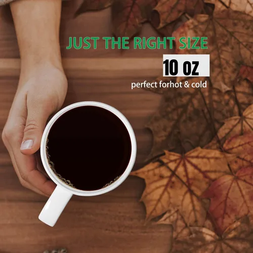Miniatura 3 de Chulan Tazas de Café de Porcelana Fina de Hueso Blanca Delgada con Más del 45% de Contenido de Hueso 10 oz, Tazas de Porcelana Ligeras para Espresso