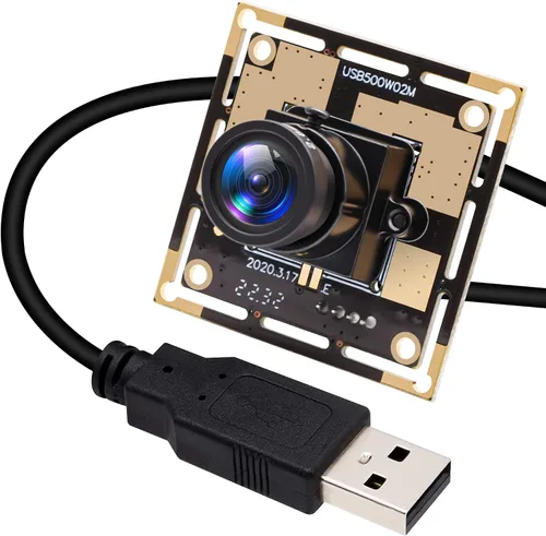 Miniatura 14 de ELP Módulo de cámara USB gran angular con enfoque automático de 5 mp con carcasa de metal OV5640 Mini UVC USB2.0 Lightburn cámara grabador láser
