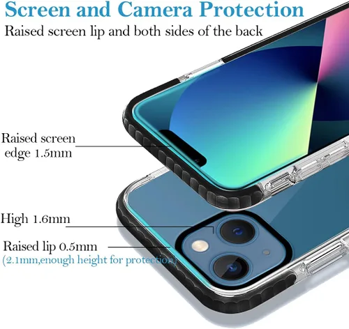 Miniatura 4 de Funda de teléfono personalizada para iPhone 13 Mini, funda personalizada de fotos de collage de múltiples imágenes, resistente a los arañazos, a