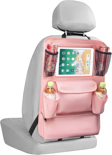 Miniatura 27 de LUCMO Organizador de asiento trasero de coche con soporte para tableta - 2 piezas, organizador de almacenamiento de coche con 6 bolsillos