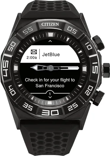 Miniatura 4 de Citizen CZ Smart Hybrid Smartwatch de acero inoxidable de 1732in seguimiento continuo de frecuencia cardíaca actividad física aplicación de golf