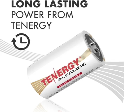 Miniatura 2 de Tenergy Batería alcalina LR14 de 1.5 V C, baterías no recargables C de alto rendimiento para relojes, controles remotos, juguetes y dispositivos