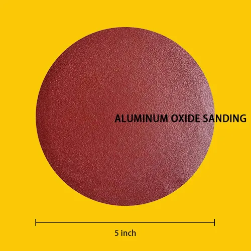 Miniatura 5 de 60 PCS discos de lijado de óxido de aluminio PSA de 5 pulgadas sin agujero, autoadhesivo (10 de cada uno de 60 100 150 180 240 400 grano) marrón