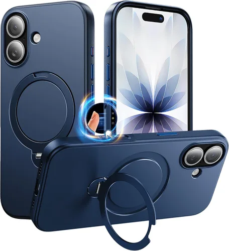 Miniatura 52 de Funda magnética diseñada para iPhone 11 Pro Max, [probada en caídas de grado militar] [compatible con MagSafe] Funda protectora delgada translúcida