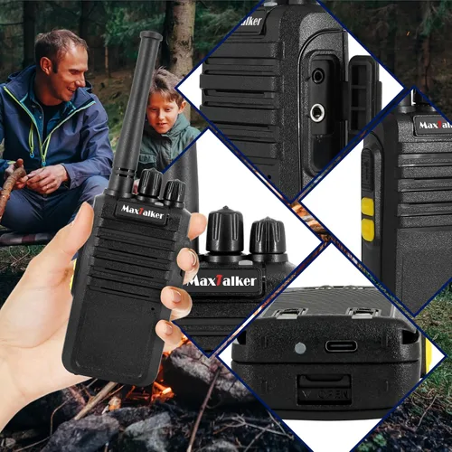 Miniatura 7 de Radios Walkie Talkies de largo alcance: MaxTalker MT4D Walkie Talkies recargables para adultos con auricular mejorado, radio bidireccional de carga