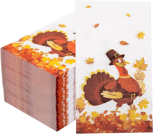 Miniatura 8 de WDF Paquete de 100 Servilletas Navideñas Verdes Desechables - Servilletas de Papel de Árbol de Navidad de 3 Capas, Servilletas Navideñas Verdes