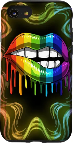 Miniatura 18 de Rainbow Lip Drip Lesbiana Gay Pride Bisexual Transgénero LGBT Funda para iPhone 17
