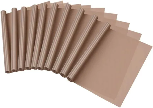 Selizo Paquete de 10 hojas de teflón para transferencia de prensa de calor, antiadherentes, papel de transferencia de prensa de calor, 12 x 16