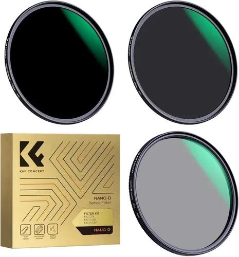 K&F CONCEPT Kit de filtro de lente de 1.457 in densidad neutra ND8 ND64 CPL Polarizador Circular Set con 24 Recubrimientos multicapa para lente de