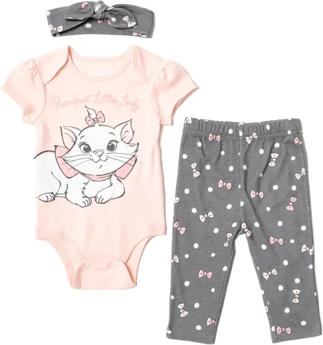 Disney Pixar Toy Story - Conjunto de traje de 3 piezas para bebé niña con pantalones y diadema de Minnie Mouse de Rey León, recién nacido a bebé