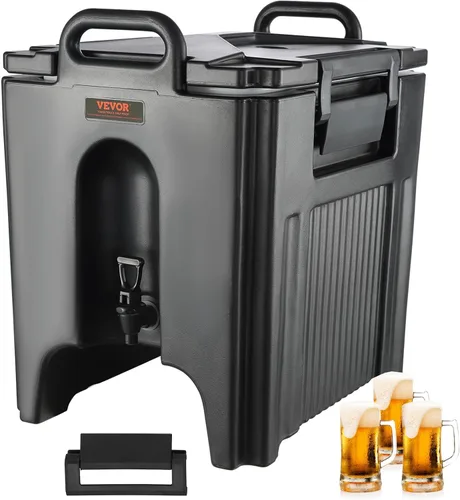 Miniatura 10 de VEVOR Dispensador de Bebidas Aislado, 2.5 Galones, Servidor de Bebidas Calientes y Frías de LDPE Grado Alimenticio, Dispensador Enfriador de Bebidas