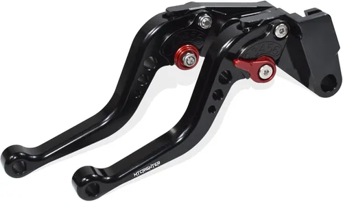 Miniatura 10 de Palanca de freno corta Palanca de embrague compatible con YAMAHA Fazer FZ-1 FZ-8 FZ-6 FZ-6R FZS600, aleación de aluminio CNC fabricada (negro)