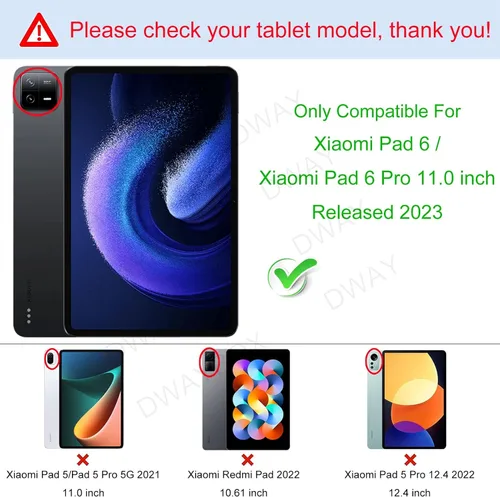 Miniatura 2 de Funda para Xiaomi Pad 6 / Pad 6 Pro 2023 11.0 pulgadas, funda flexible resistente a los impactos, carcasa protectora transparente transparente