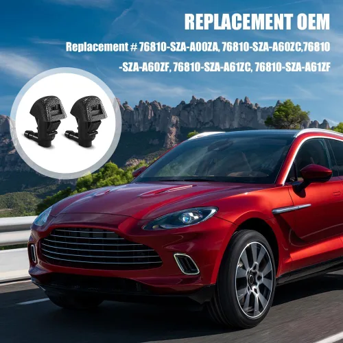 Miniatura 7 de Kit de boquillas de limpiaparabrisas de repuesto para automóvil, manguera de chorro de lavado y líquido con conectores, accesorios de automóvil