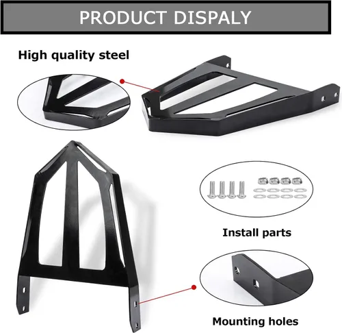 Miniatura 3 de PSLER Respaldo de motocicleta Sissy Bar Portaequipajes para Victory Cross Road y Cross Country 2010-2014