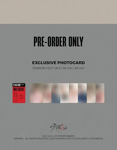 Miniatura 6 de STRAY KIDS MAXIDENT Álbum (CASE Ver.- FELIX) + 1ea Store Tarjeta de regalo - K-POP SELLADO