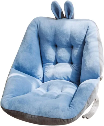 Yardwe Cojín de asiento de moda para silla de oficina, soporte de respaldo suave para sala de estar, mejora la comodidad sentada durante horas