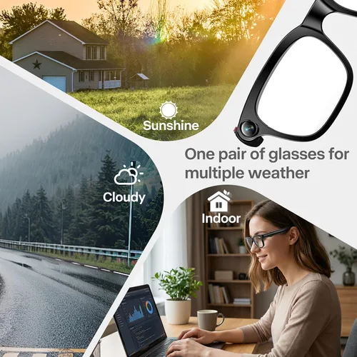 Miniatura 8 de Lentes inteligentes Ai con cámara, grabación de fotos y video HD 4K 8MP con traducción en tiempo real/reconocimiento de objetos/voz