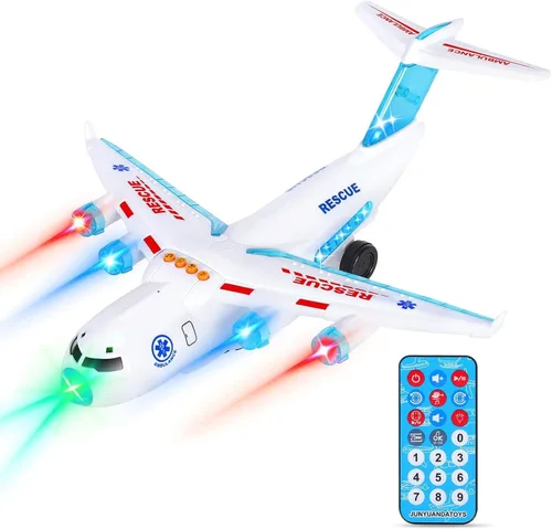 Miniatura 8 de ele ELEOPTION Avión de Juguete con Control Remoto por Infrarrojos Juguetes de Helicóptero con Luces y Música Juguetes de Aeroplano para Niños