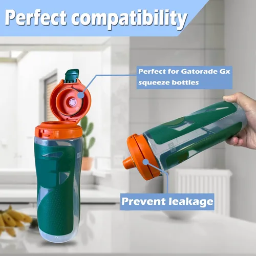 Miniatura 3 de Dispensing Valves Compatible with Gatorade Water Bottle - Replacement Accessories for Gatorade Gx Water Bottle Gatorade 32oz Bottle Blanco