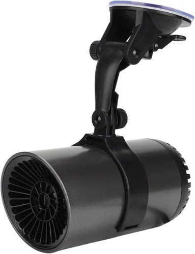 Calentador de coche de 150 W, soplador de aire caliente para automóvil en forma de taza, ventilador portátil giratorio de 180° con soporte,