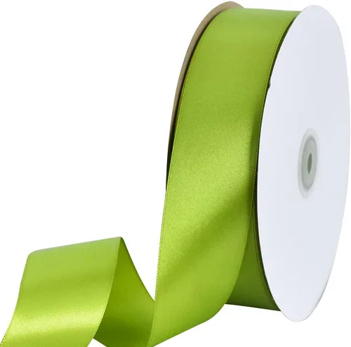 Miniatura 65 de TONIFUL 1-1/2 Pulgadas (40mm) x 100 Yardas de Cinta de Satén Verde Oscuro Ancha de Tela Sólida para Envolver Regalos, Cinta para Silla, Cinta